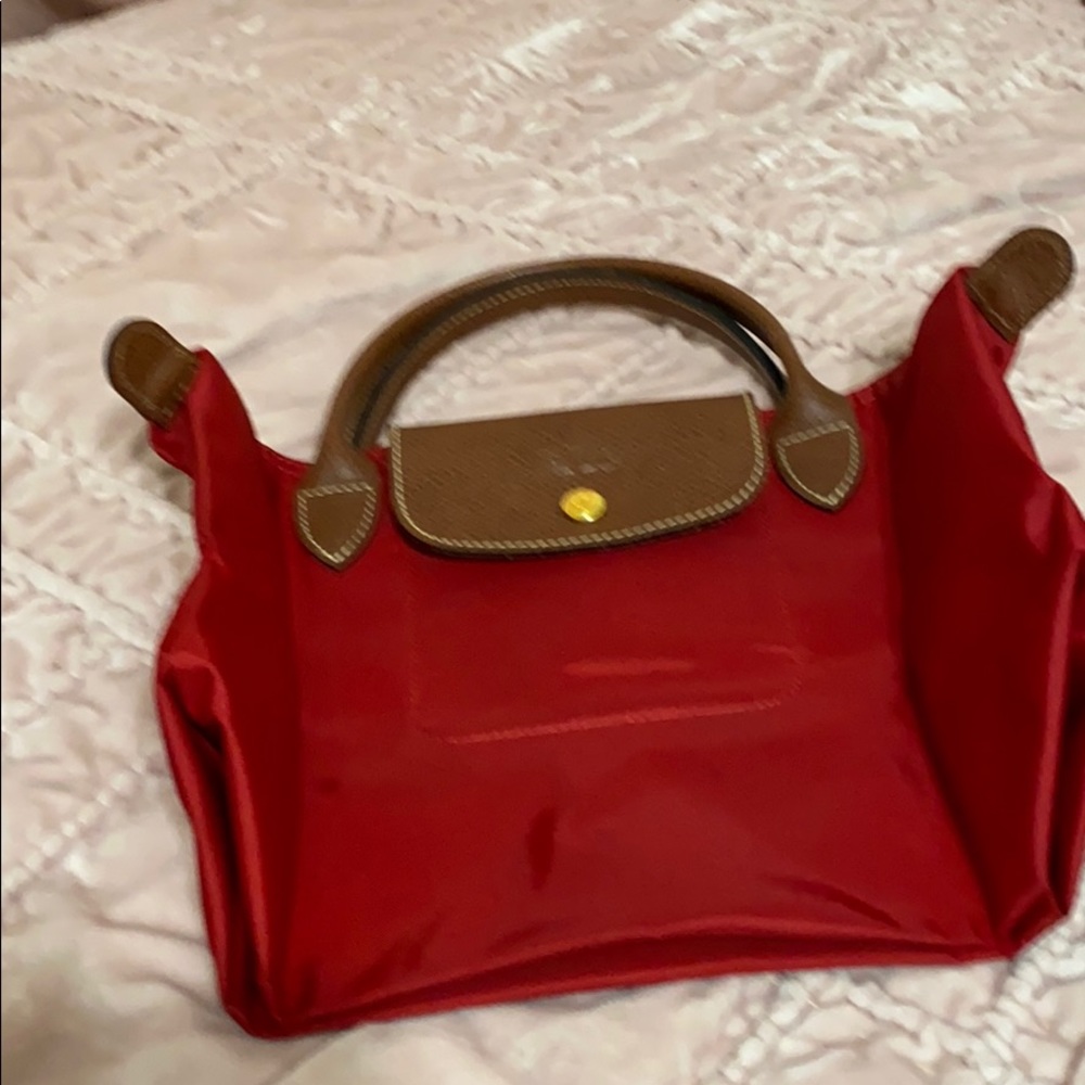 Longchamp small top handle le plate